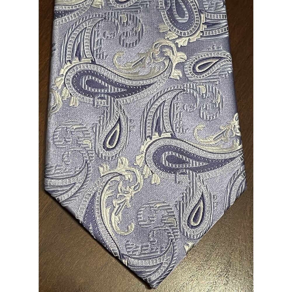 Stafford Essentials Blue Gray 100% Silk Men’s Neck Tie Made In China